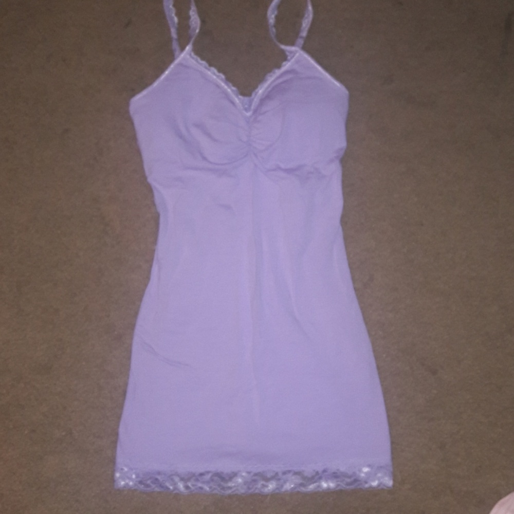 Purple lace tank